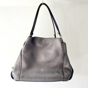 Coach 87399 Edie 31 Metallic Leather Shoulder Bag